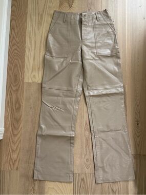 Forever 21 Faux Leather Pants (Croc Texture)